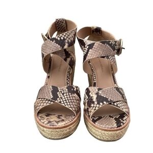 Banana Republic Snakeskin Espadrille Sandals